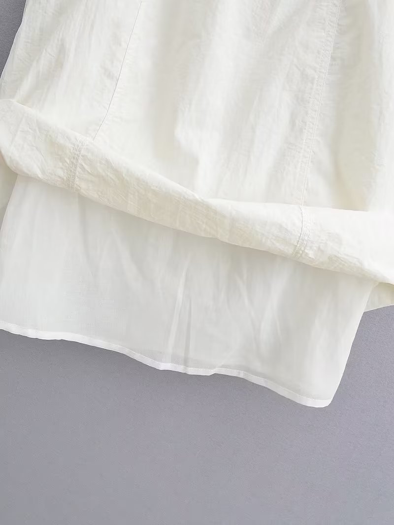 Halter Neck Gathered Linen-Look Sleeveless Shift Mini Dress 14