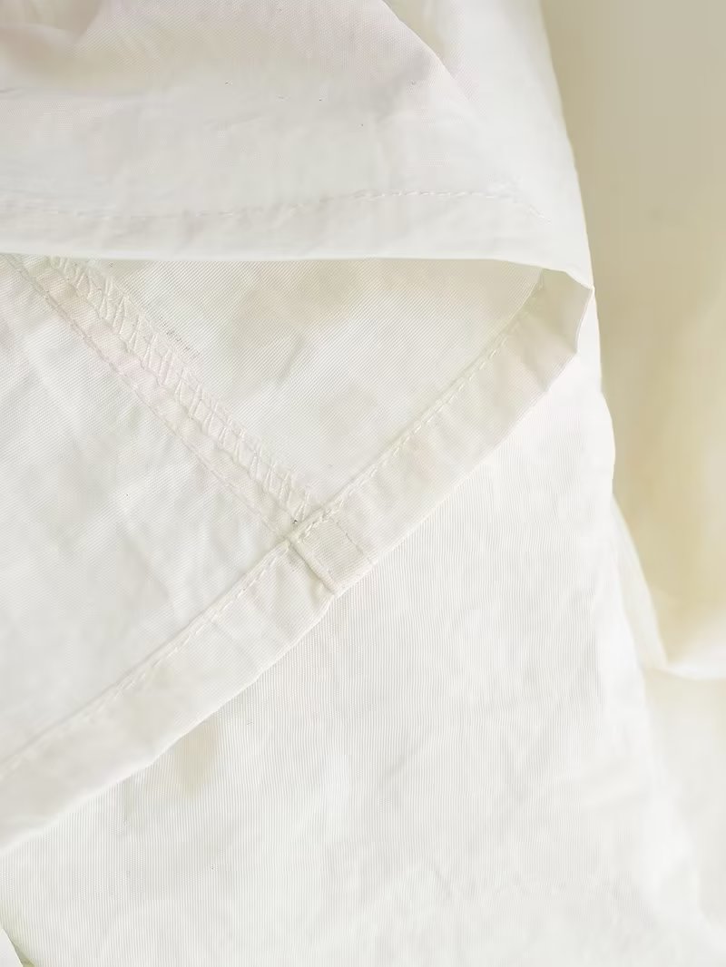 Halter Neck Gathered Linen-Look Sleeveless Shift Mini Dress 15