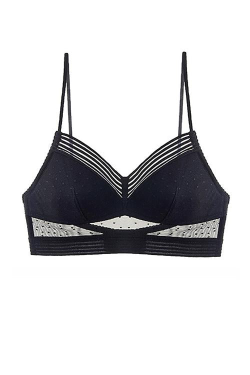 Dot Mesh Bra