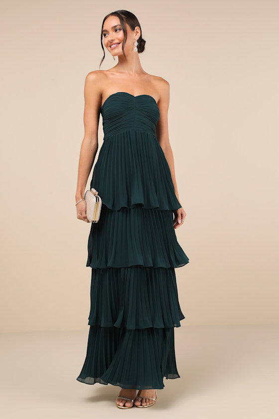 Valeria Boutique Strapless Maxi Dress Evening Wear Edit - View 9
