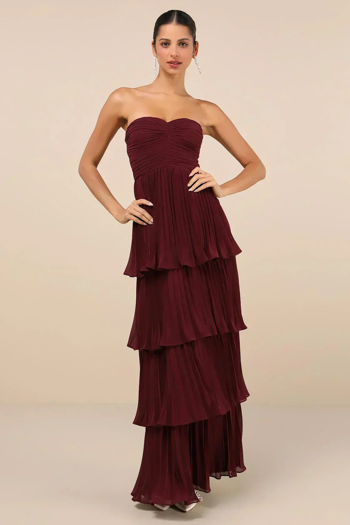 Valeria Boutique Strapless Maxi Dress Evening Wear Edit