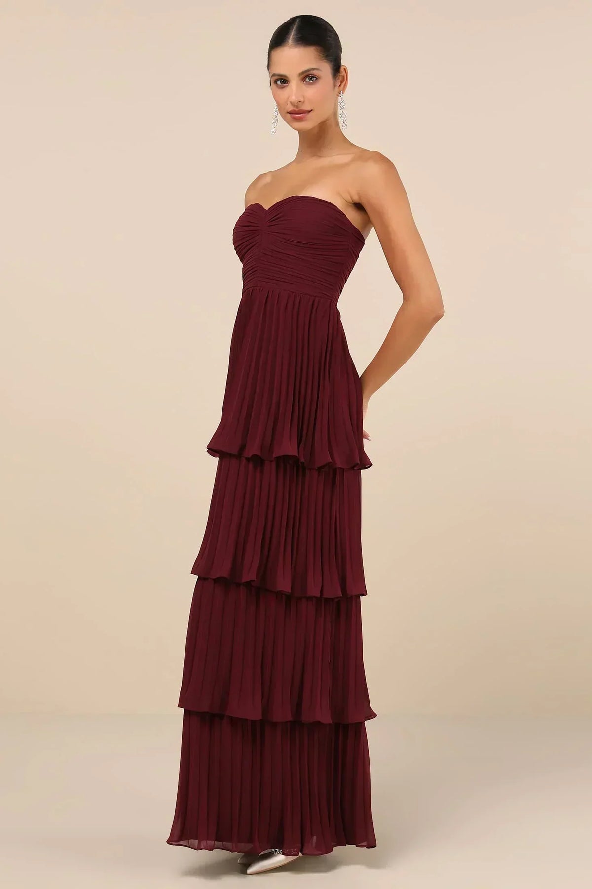Valeria Boutique Strapless Maxi Dress Evening Wear Edit - View 3