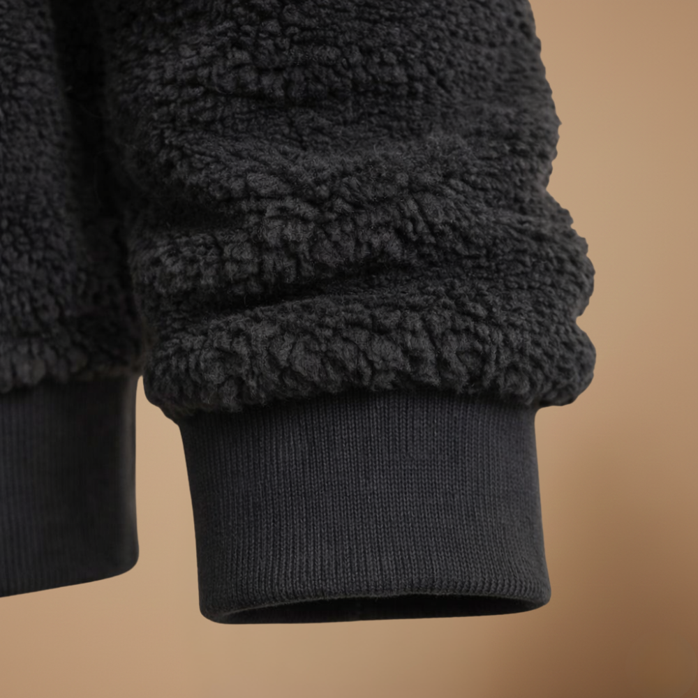 Women's Loose-Fit Fleece Hooded Jacket