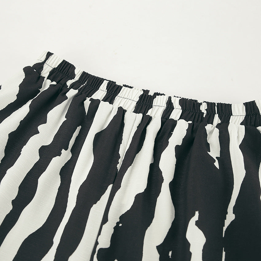 Bold Stripe Coord - Black