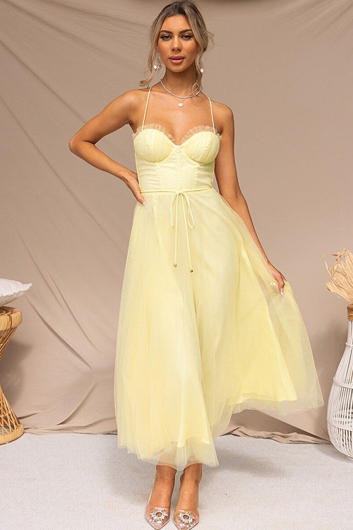 Tulle Sweetheart Tiered Layered Maxi Dress