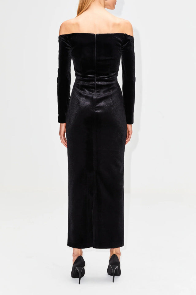 Palma Strapless Velvet Dress