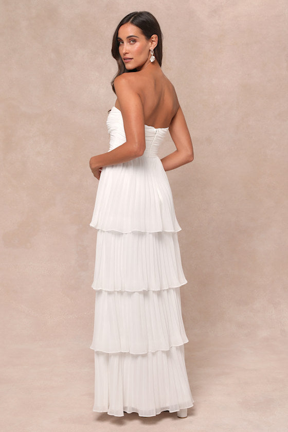 Valeria Boutique Strapless Maxi Dress Evening Wear Edit - View 17
