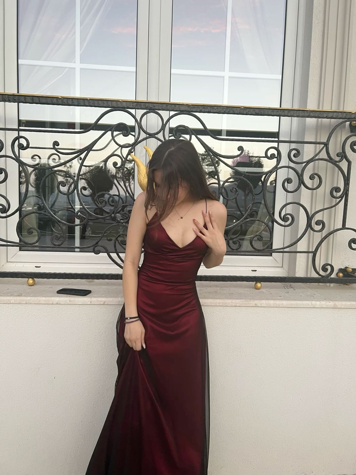 Burgundy Prom Dress Formal Wear Dresses