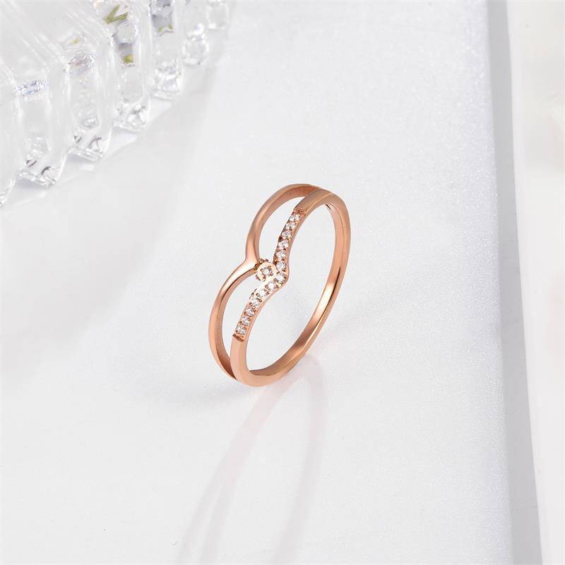 Fox Eye Charmful Creative Personalized Rings Rose Gold / 8