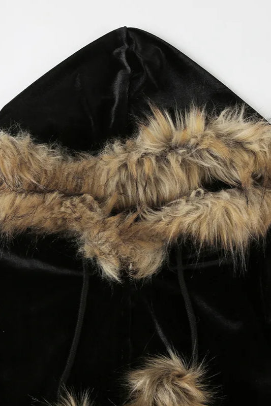 Gothic Velvet Streetwear Hoodie