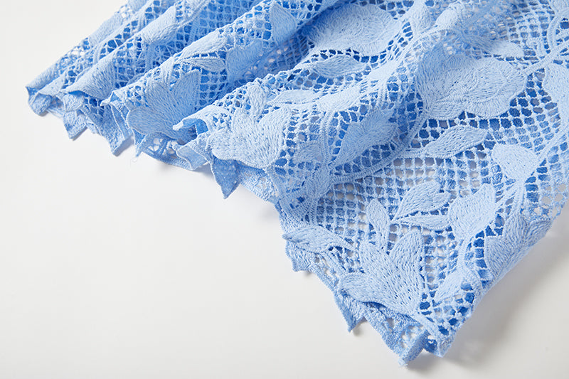 Solid Lace Daily Graceful A Line Maxi Dress