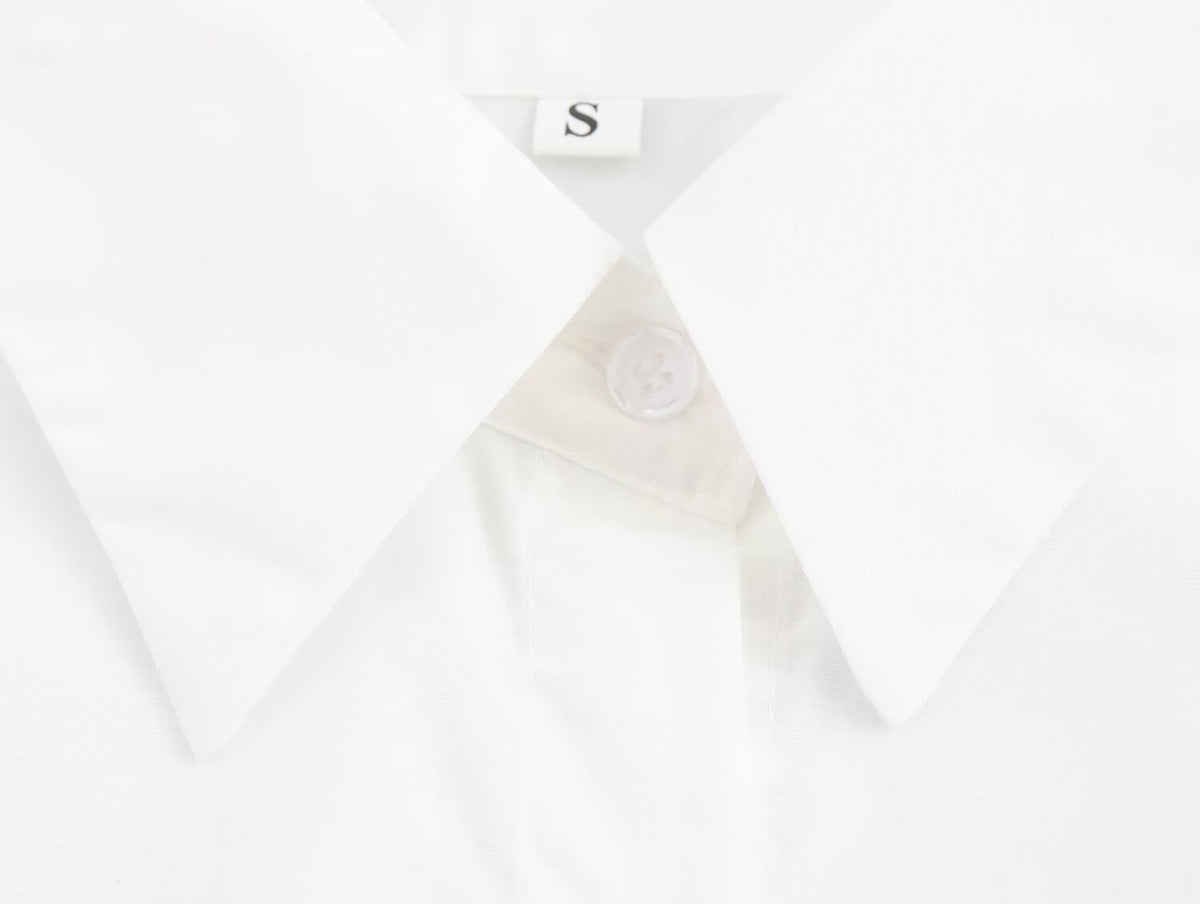 Collared Short Sleeve Belted Tie Waist Mini Shirt Dress 6