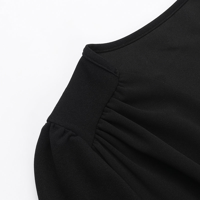 Bloom Skater Dress Black