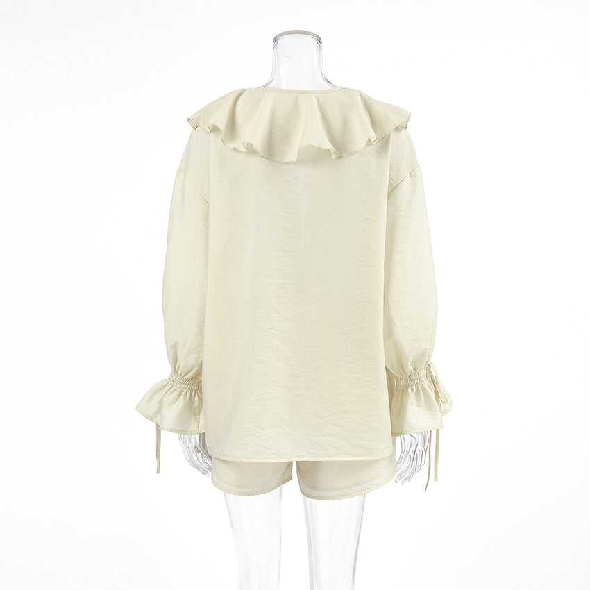 Ryder Ruffle Co-ord - Beige