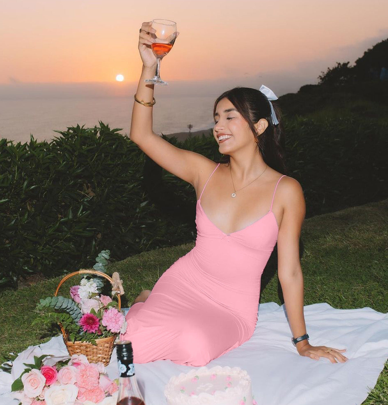 Harrison Maxi Dress - Pink