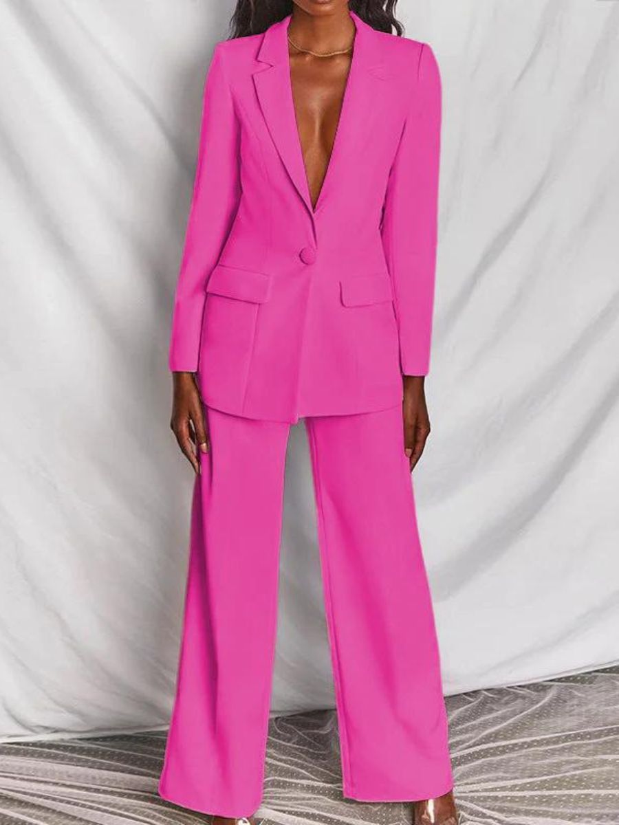 Rosalía Chic Blazer and Trousers Set for Women's Business Dress Elevated Occasion Wear