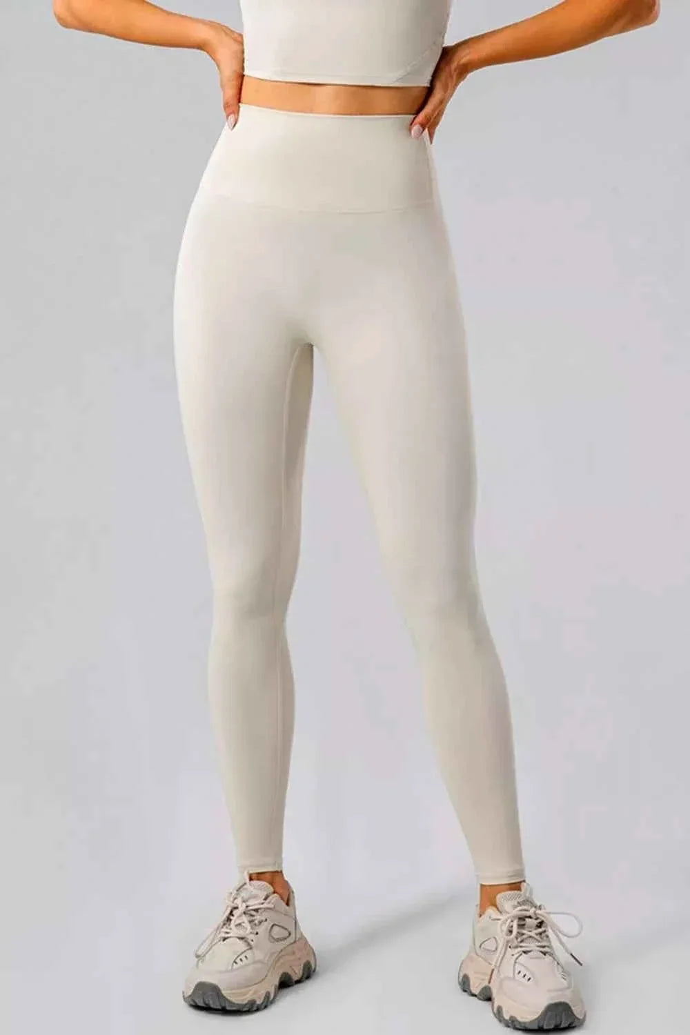 High Waist Wide Waistband Seamless Active Leggings