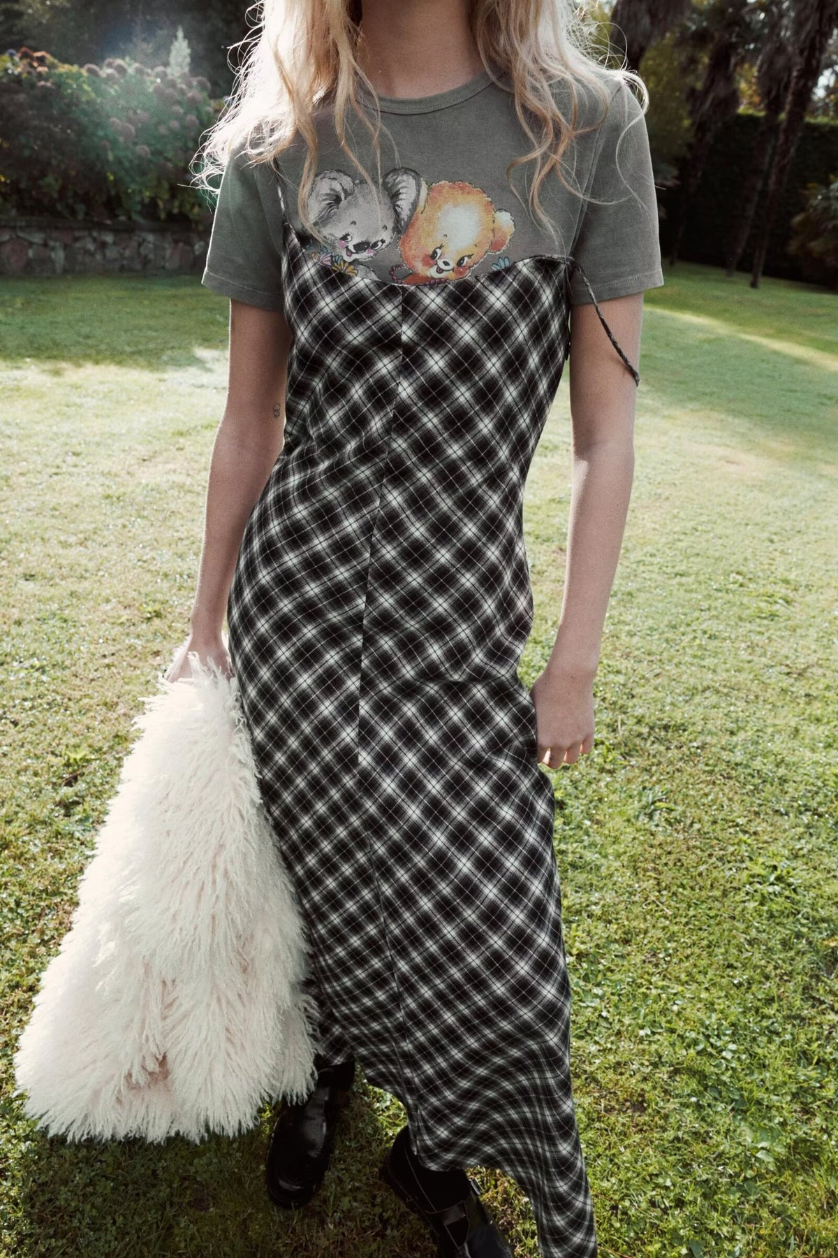 Women Clothing Fashionable Simple Cotton Sling Length Dress