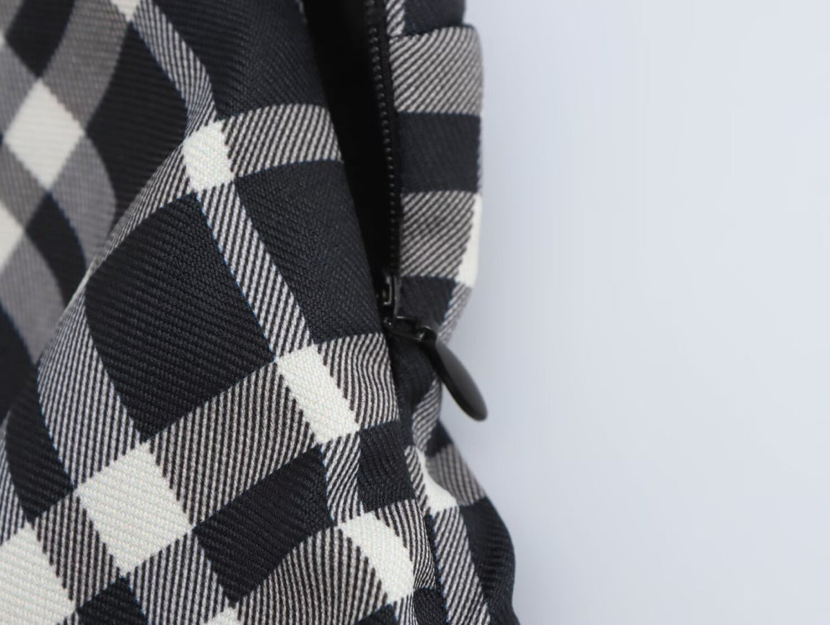 Women Clothing Autumn Winter Street Design Plaid Velvet Dress