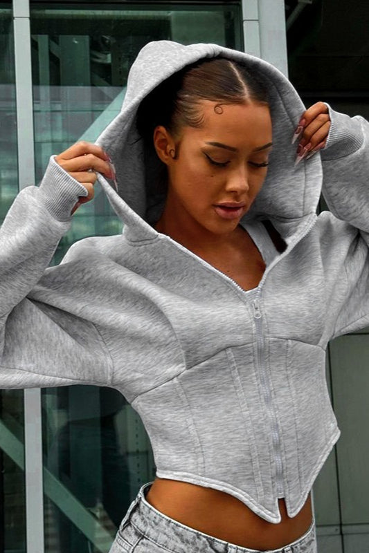 Casual Hooded Zipper Hoodie
