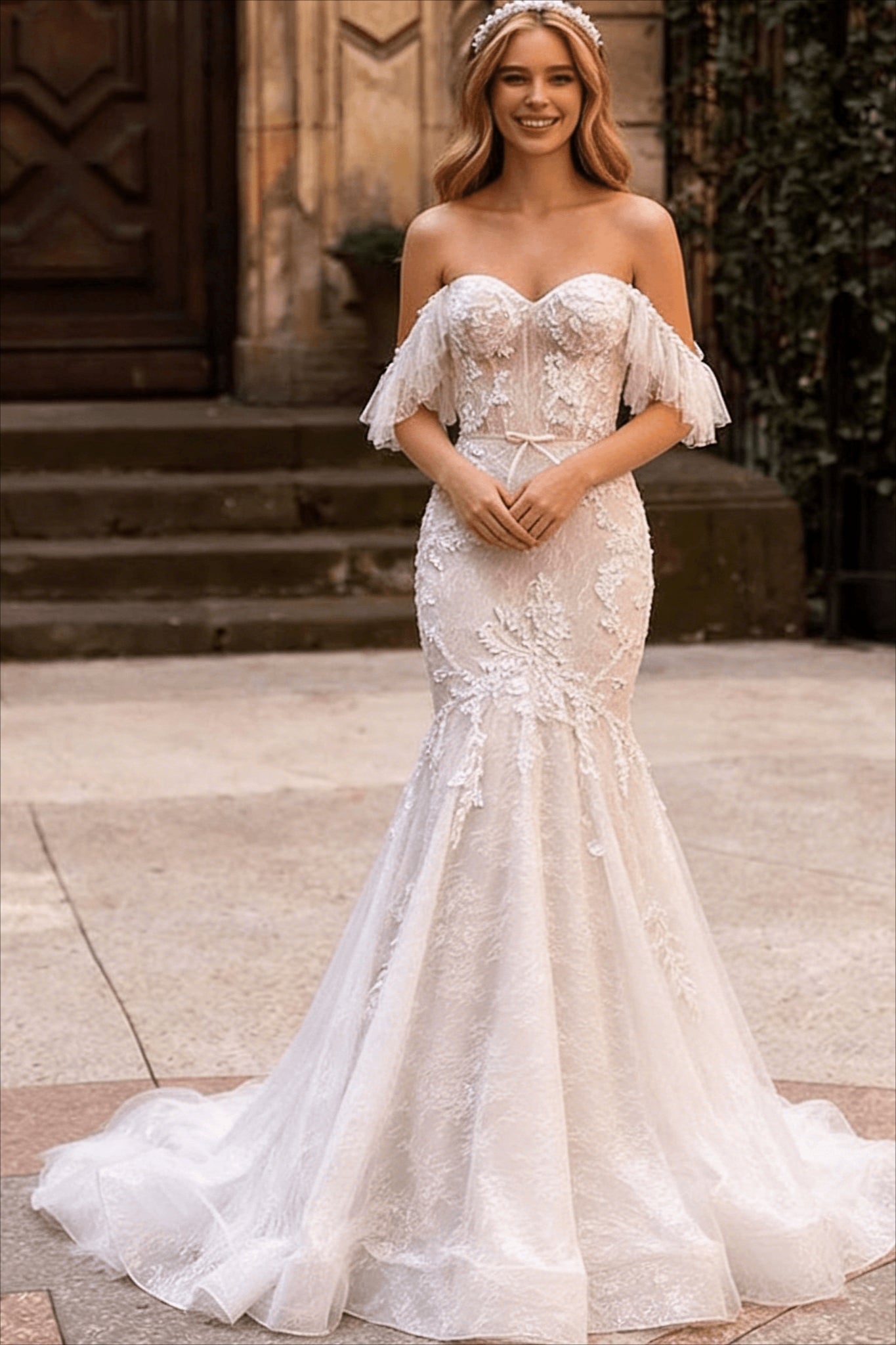 Vintage Washed Lace Dress