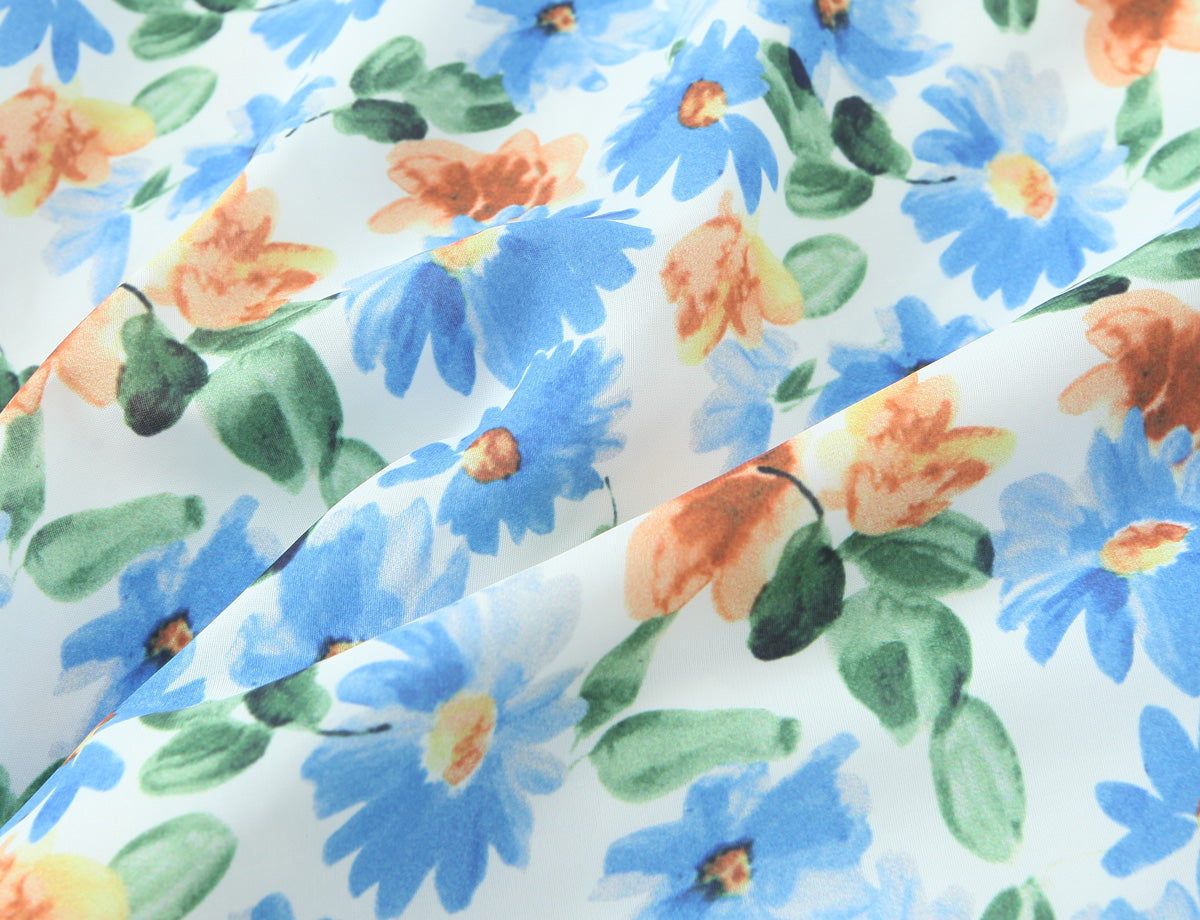 Floral Print Tie Front Spaghetti Strap V-Neck Mini Slip Dress 8