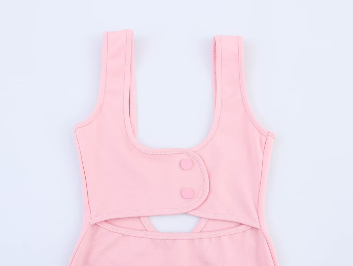 Women Clothing Opening Design Elastic Dress