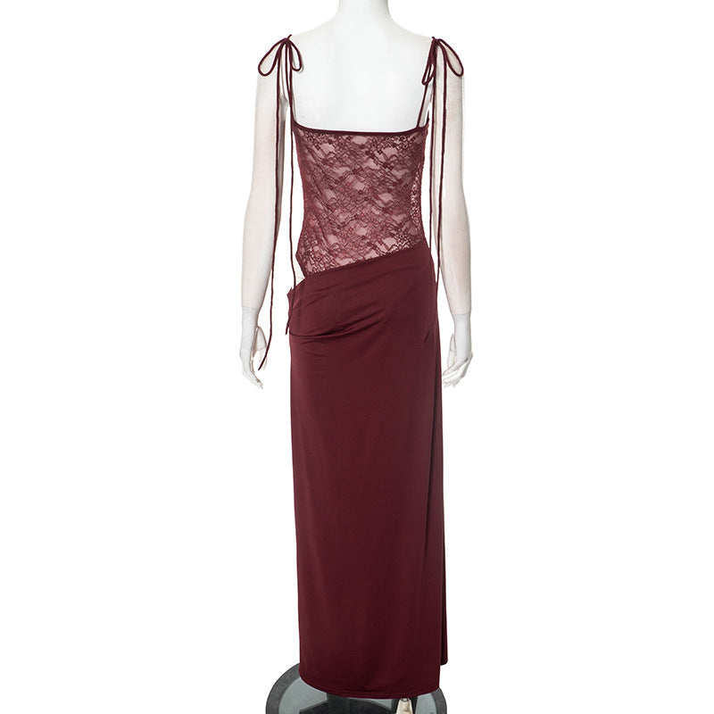 Stella Maxi Dress - Maroon