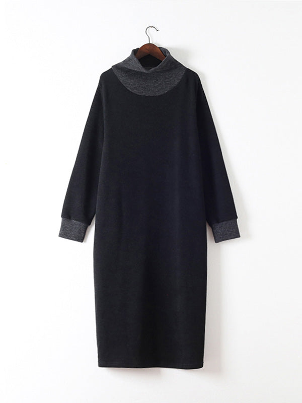 My Softer Side High-Neck Midi Dress