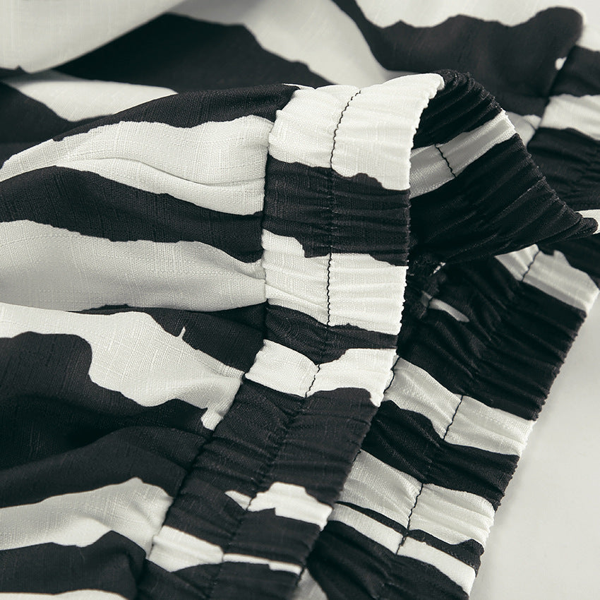 Bold Stripe Coord - Black
