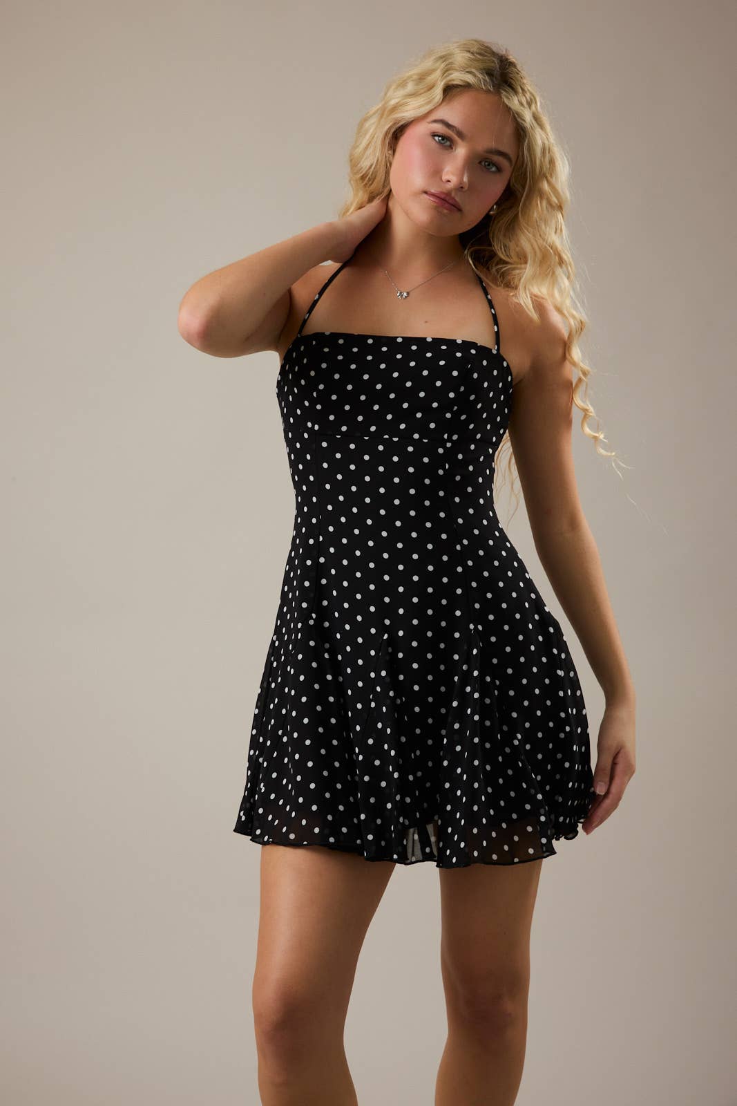 Le Lis | Polka Dot Halter Dress
