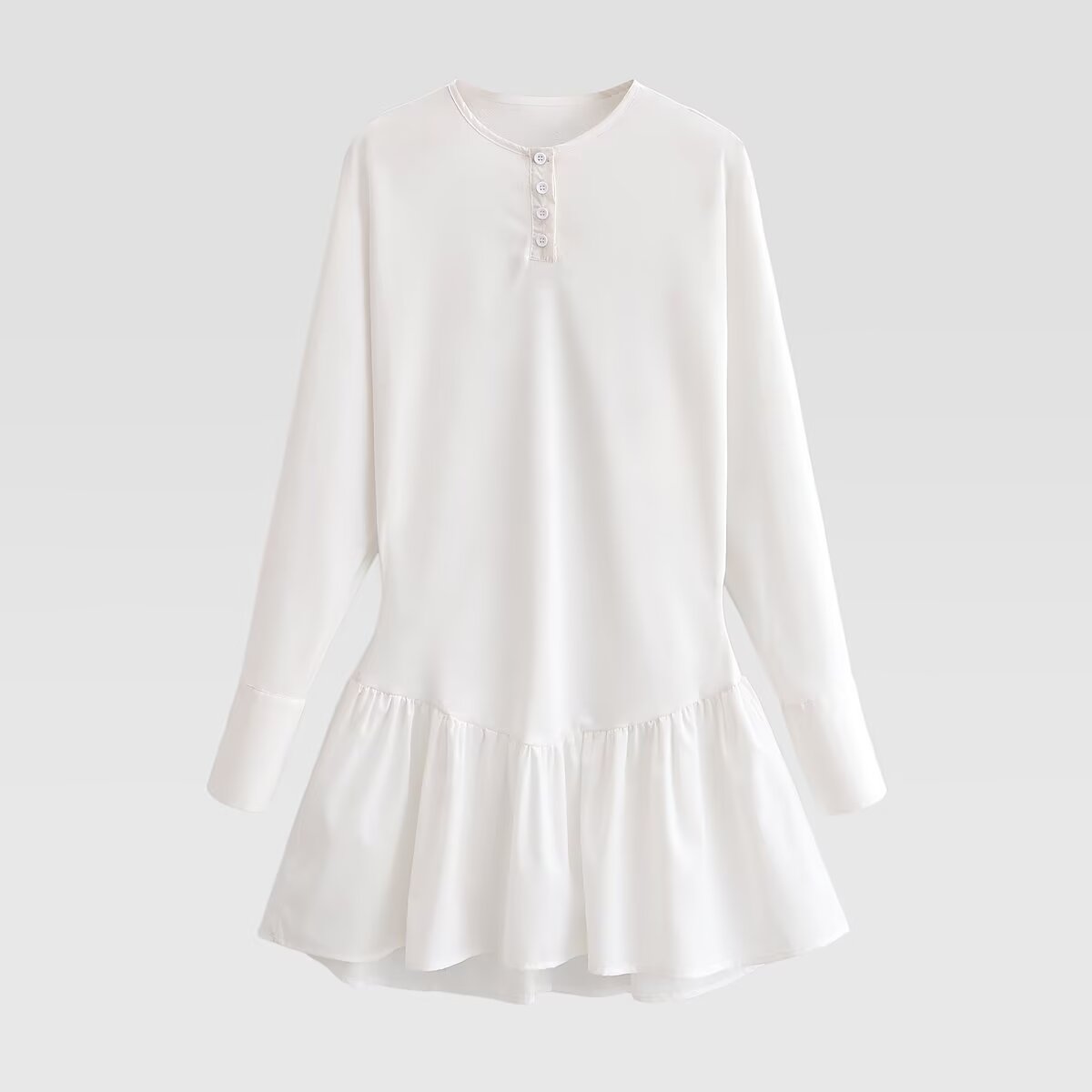 Woman Bat Sleeve Dress
