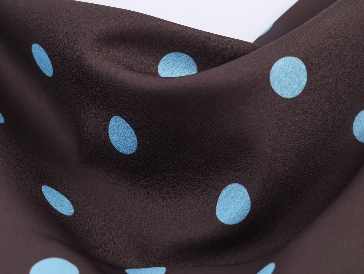Polka Dot Satin Cowl Neck Cami Ruched Side Mini Dress 6