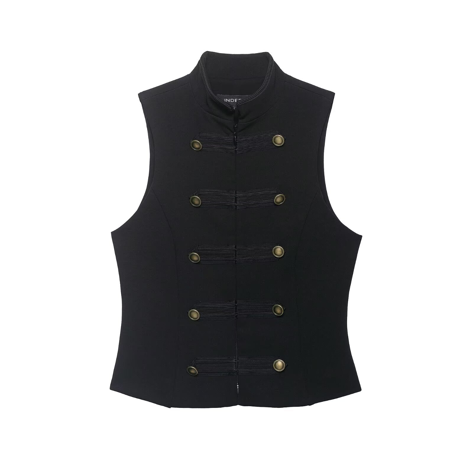 Women Clothing Summer Street Bends Hitches Ornament Vest Jacket