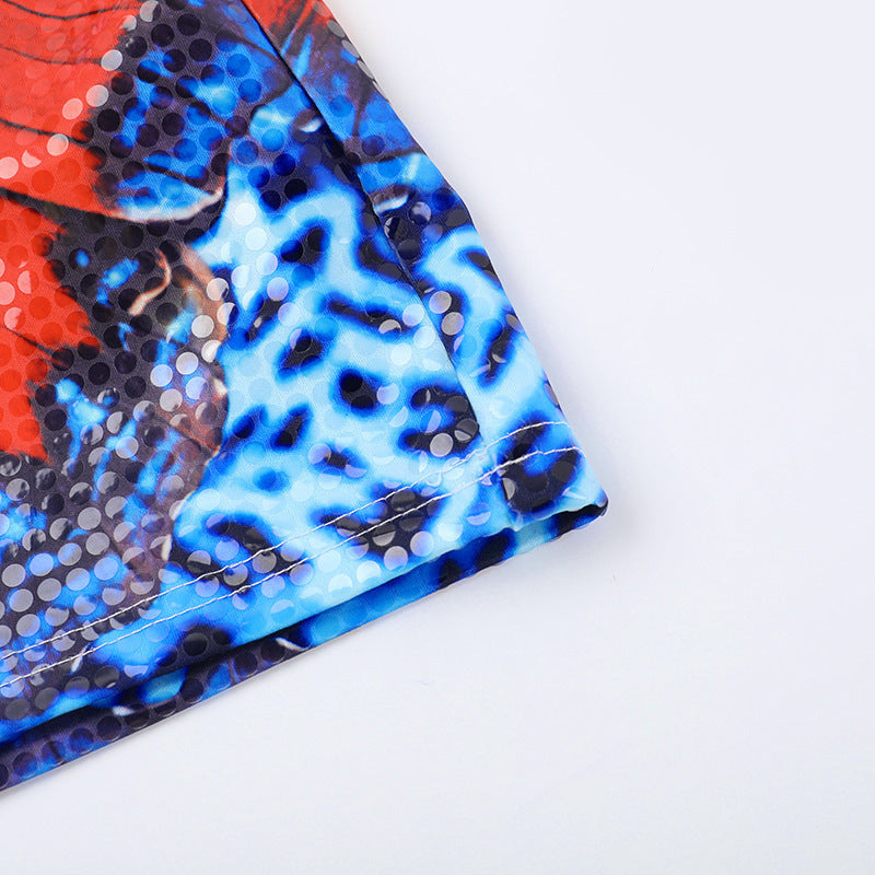 Carlini Mini Dress-Blue