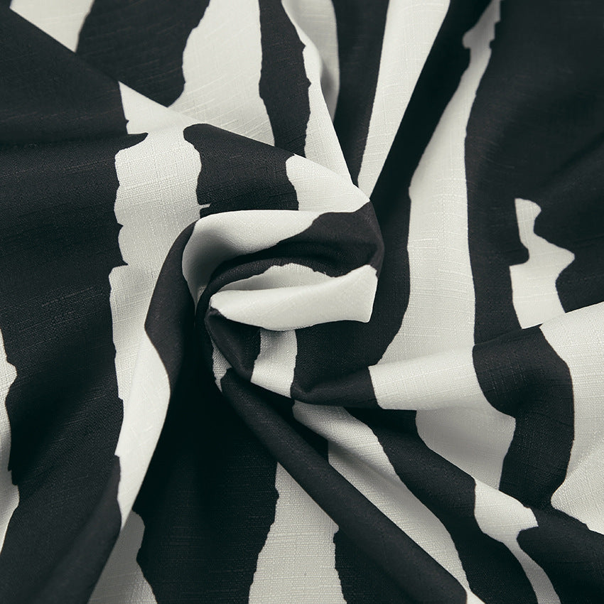 Bold Stripe Coord - Black