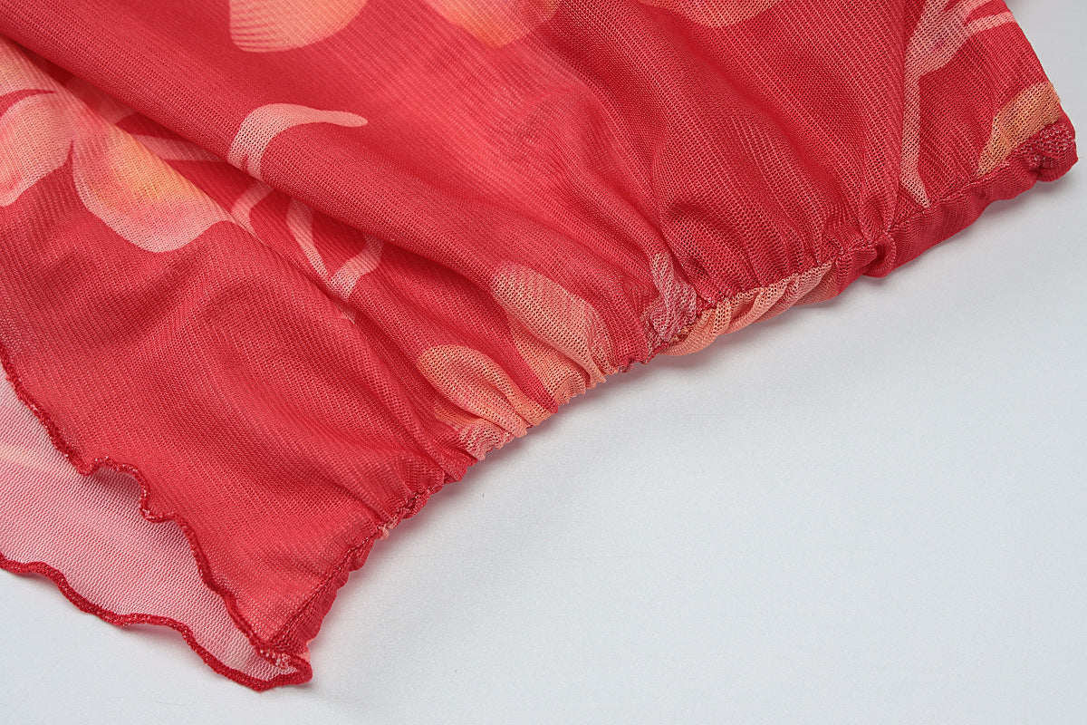 Rebus Maxi Dress - Red