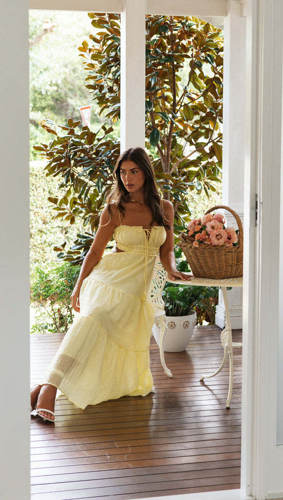 Saz Maxi Dress - Yellow