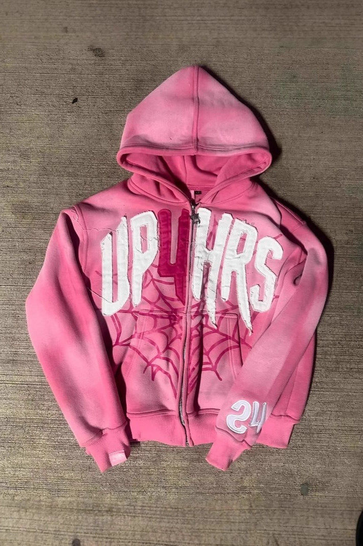 Bold Geometric Print Hoodie