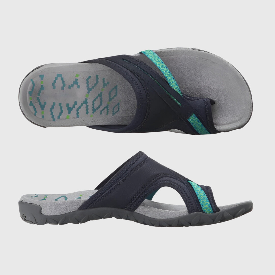 Cross Strap Toe Loop Sport Sandals