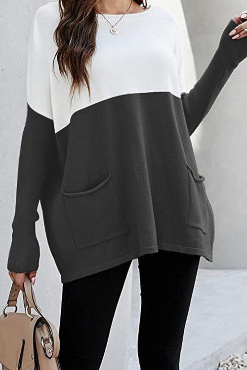 Get Comfortable Double Pocket Sweater