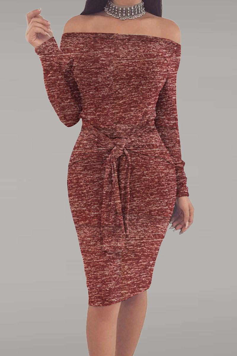 Fabiola Street Solid Patchwork Classic Dress with Premium Casual Styling
