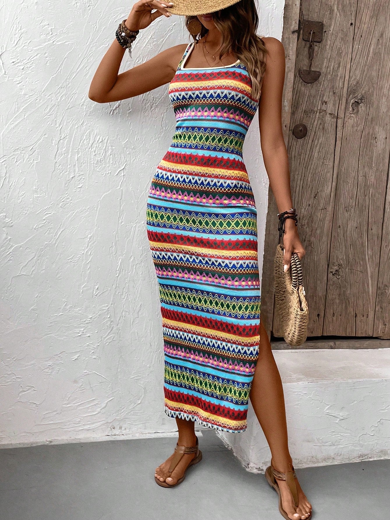 Leila Minimalist Summer Beach Dress Evening Wear Edit