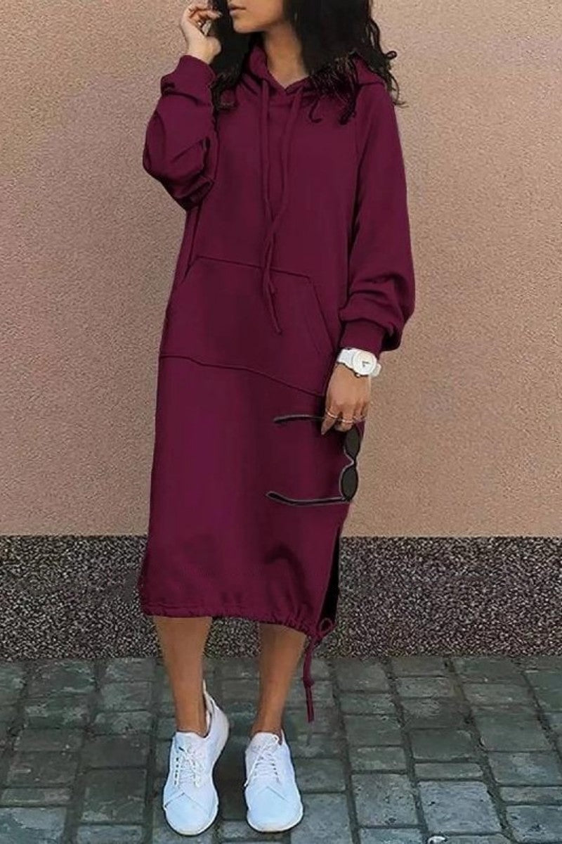 Contemporary Genoveva Casual Solid Patchwork Dress for Modern Fashion Wear