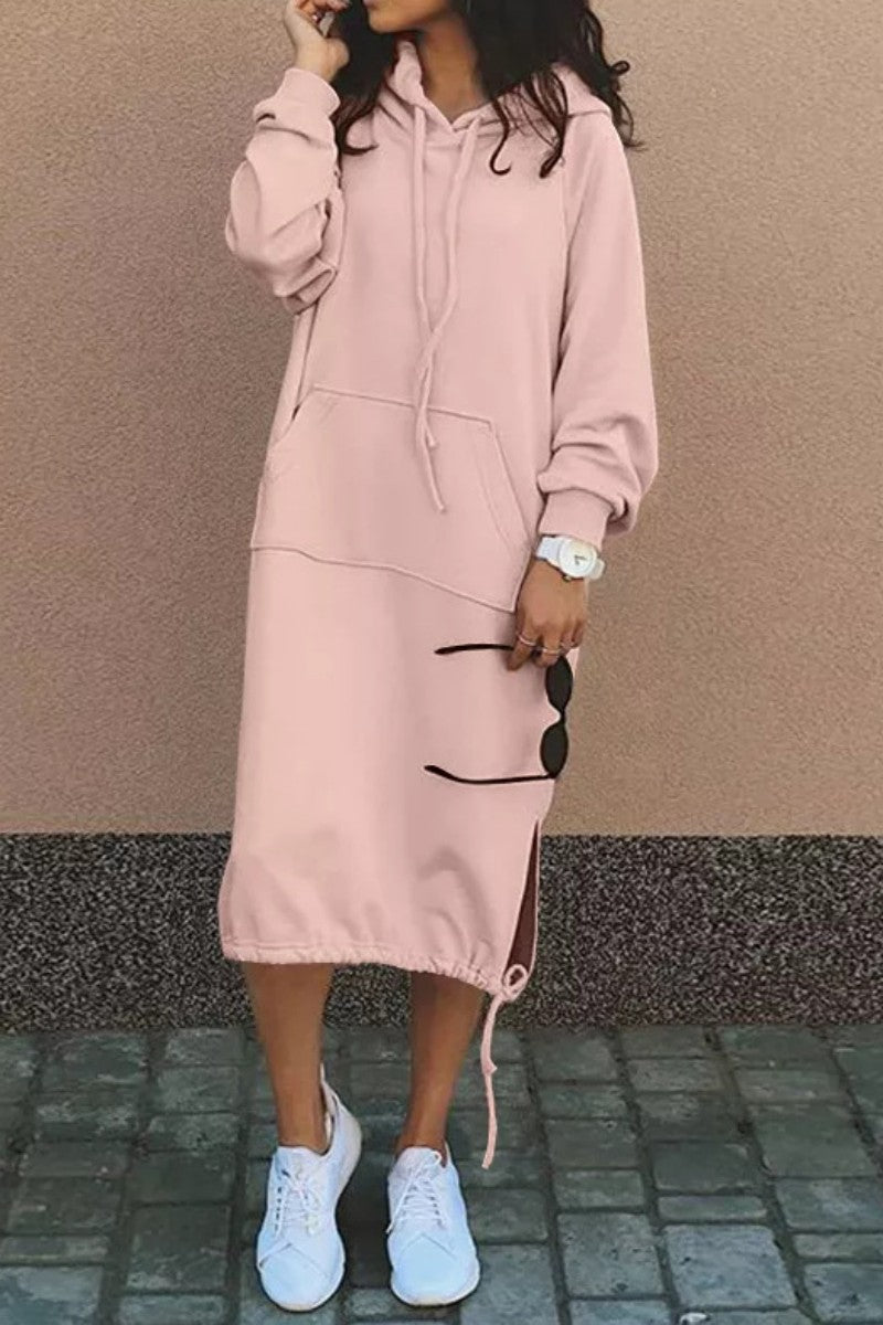 Contemporary Genoveva Casual Solid Patchwork Dress for Modern Fashion Wear