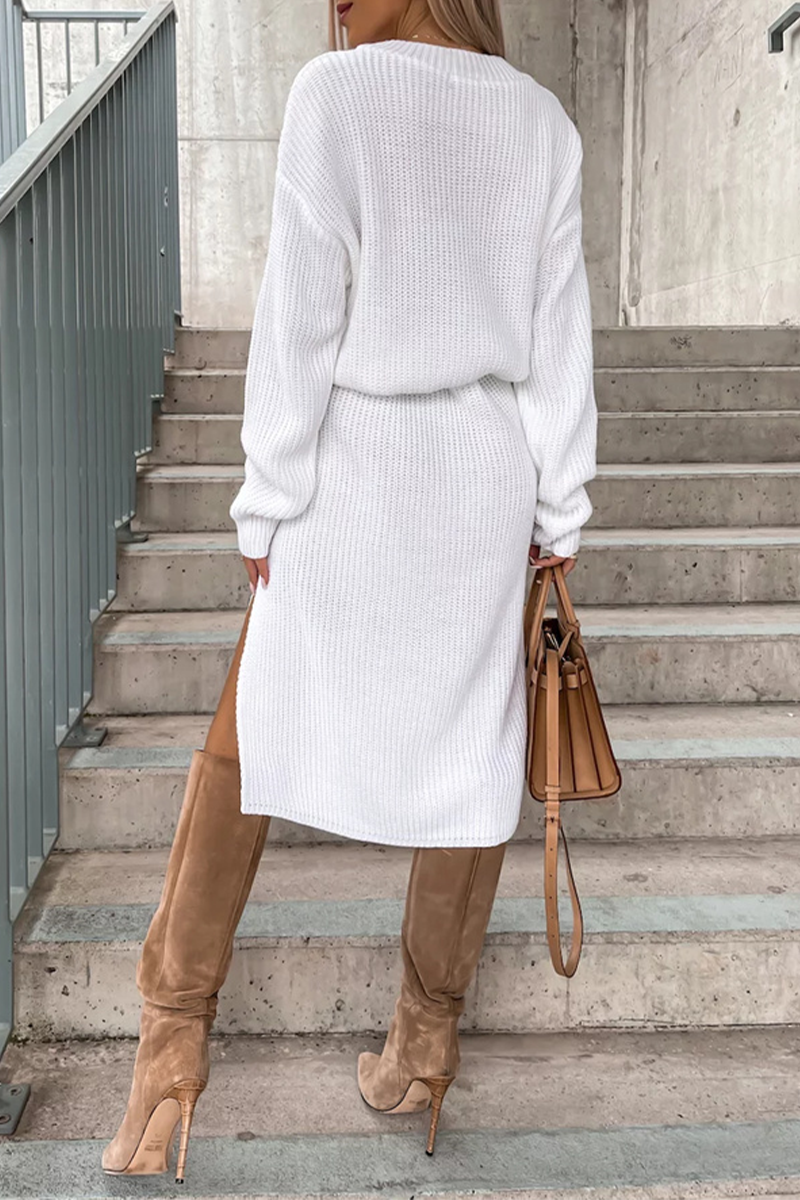Camille Elegant Simple Plain Dress with Minimalist Everyday Styling