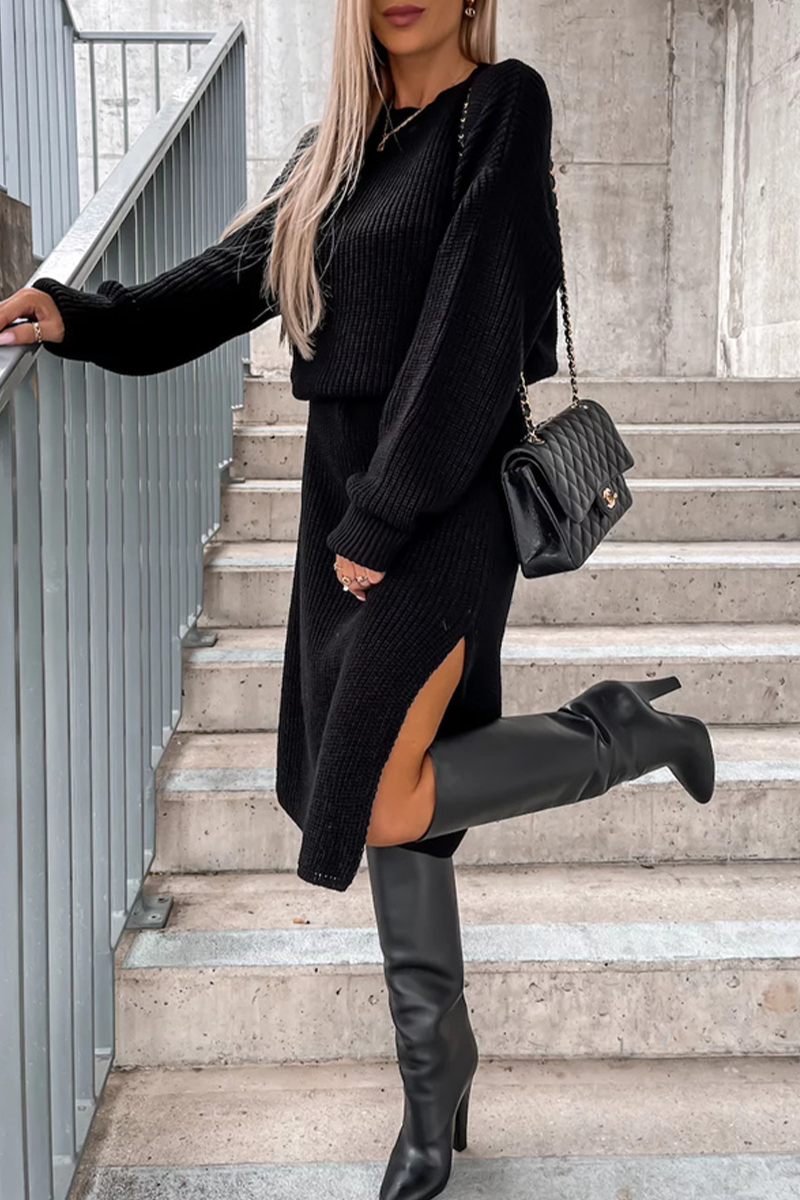 Camille Elegant Simple Plain Dress with Minimalist Everyday Styling