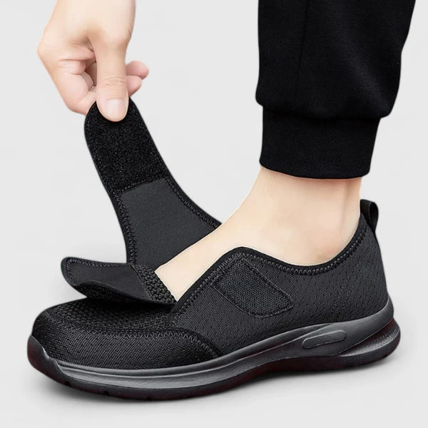 Mesh Velcro Strap Slip On Sneakers