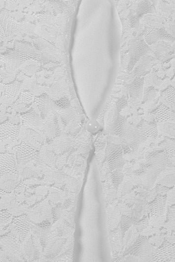 Hollow Out Buttoned Bodycon Lace Dress 5