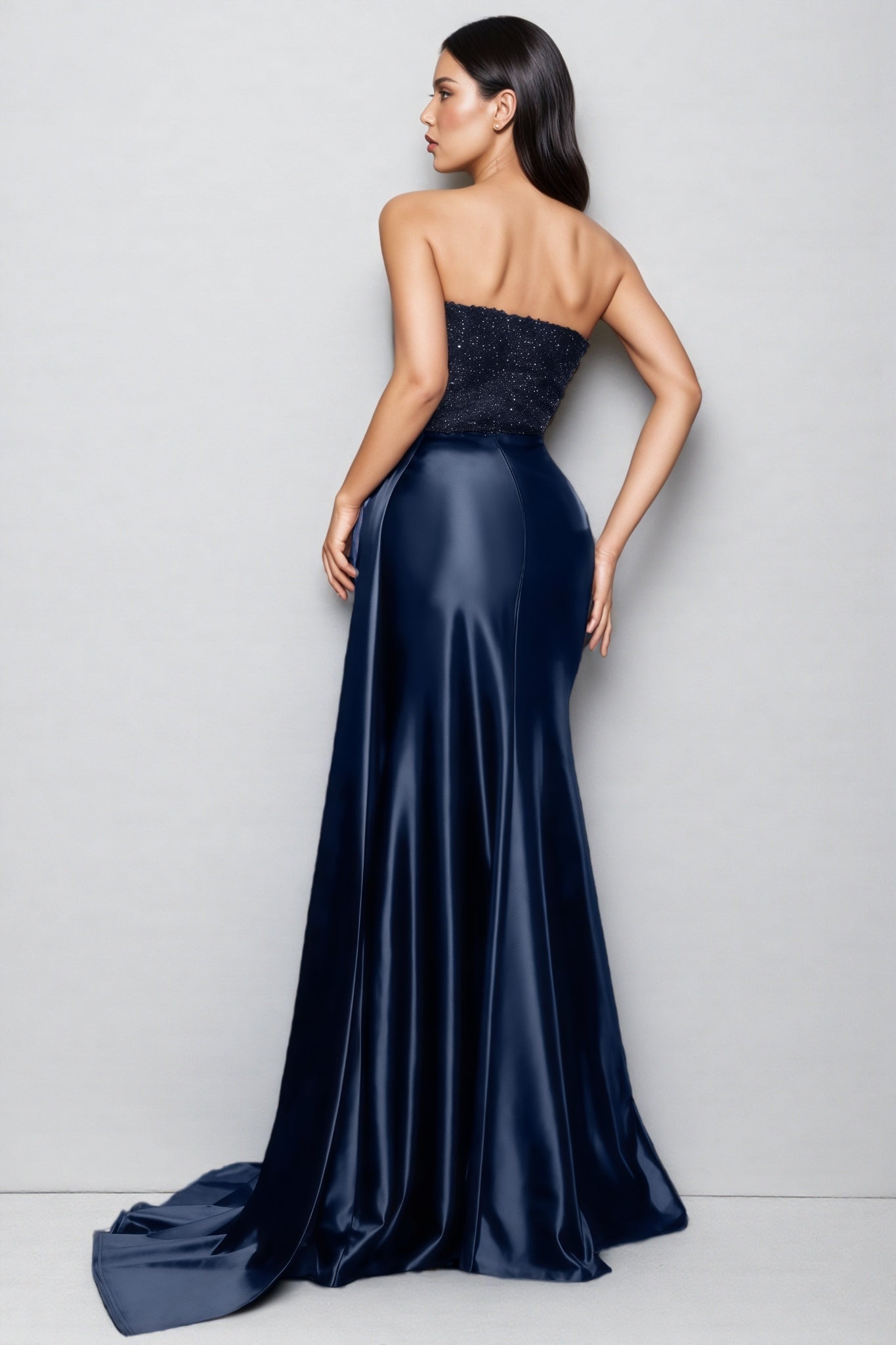 Eamone Sheath Sequin Embroidered Maxi Dress - View 6